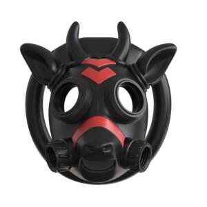Chastity Cage Bull Gas Mask Male Chastity BDSM