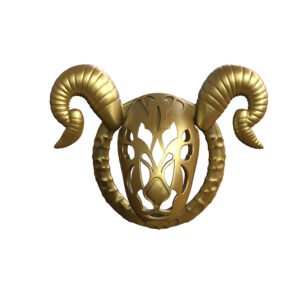 Chastity Cage Ram Horn Cosplay BDSM Device