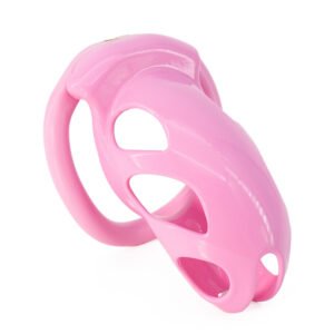 Resin Chastity Cage Pink Hollow Cage Sissy