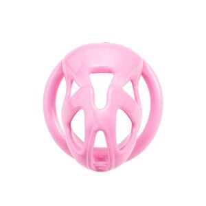 3D Printable Plastic Chastity Cage Pink Open Frame