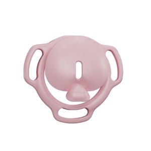 Chastity Cage Pink Curved Resin Male Device