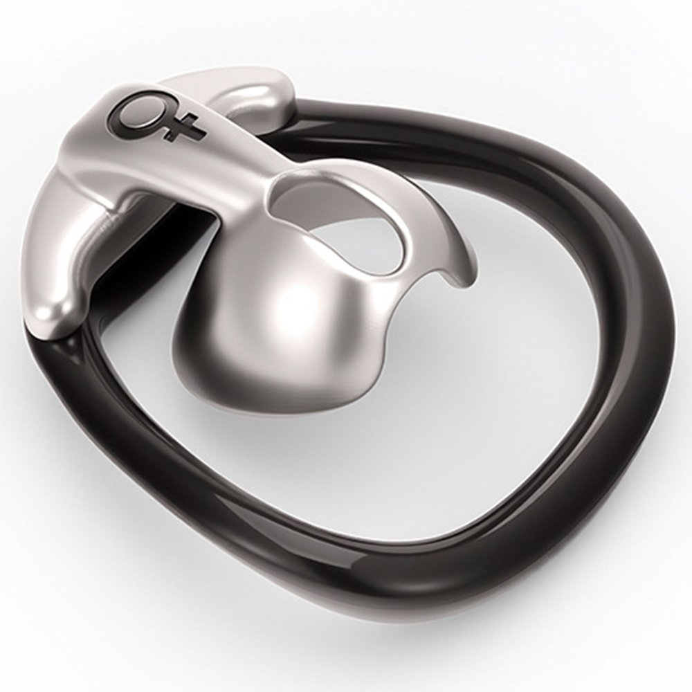 Male Chastity Cage Glossy Plastic BDSM Lock