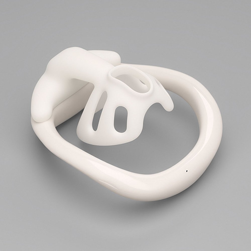 Male Chastity Cage Glossy Plastic BDSM Lock