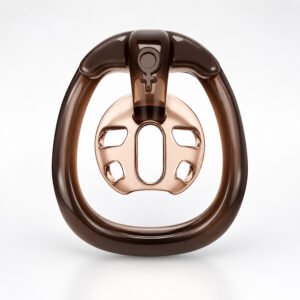 Male Chastity Cage Glossy Plastic BDSM Lock
