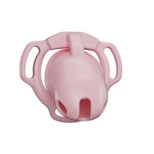 Male Chastity Cage Pink Resin Smooth BDSM Lock