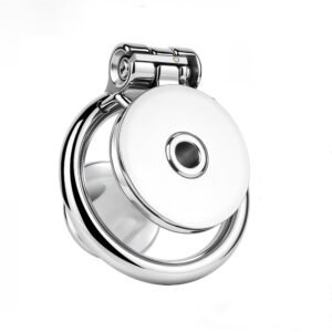 Metal Chastity Cage Inverted Flat Steel Design