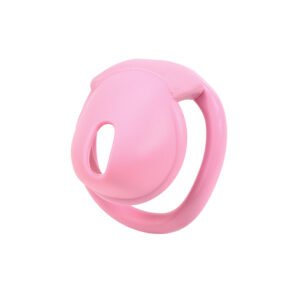 Pink Chastity Cage Silicone Soft Round Design