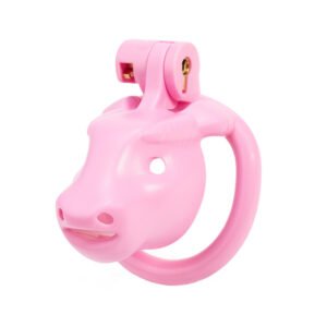 Pink Chastity Cage Sissy Bull BDSM Device