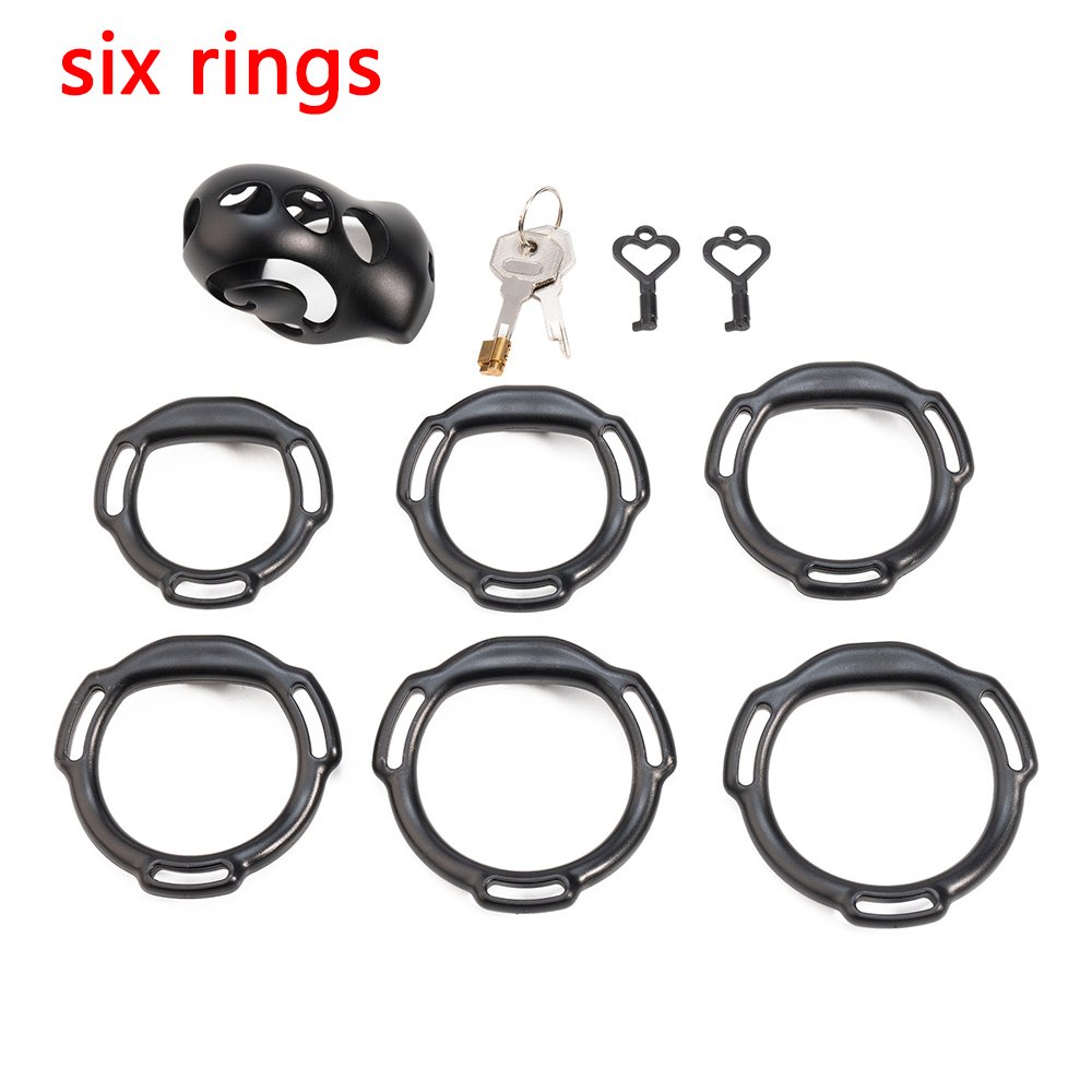 Plastic Chastity Cage Glossy Pink BDSM Lock