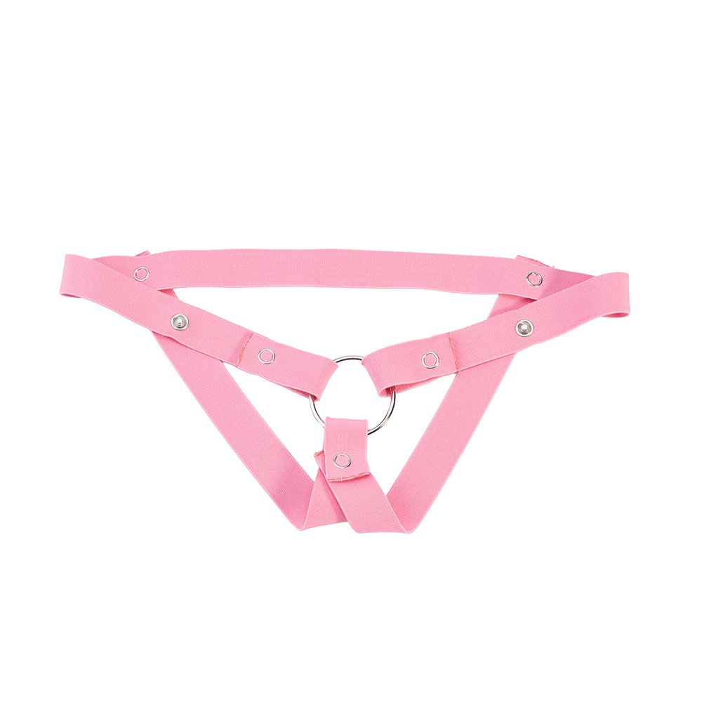 Plastic Chastity Cage Glossy Pink BDSM Lock