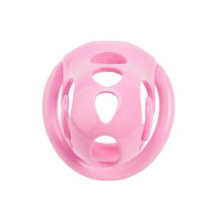Plastic Chastity Cage Glossy Pink BDSM Lock
