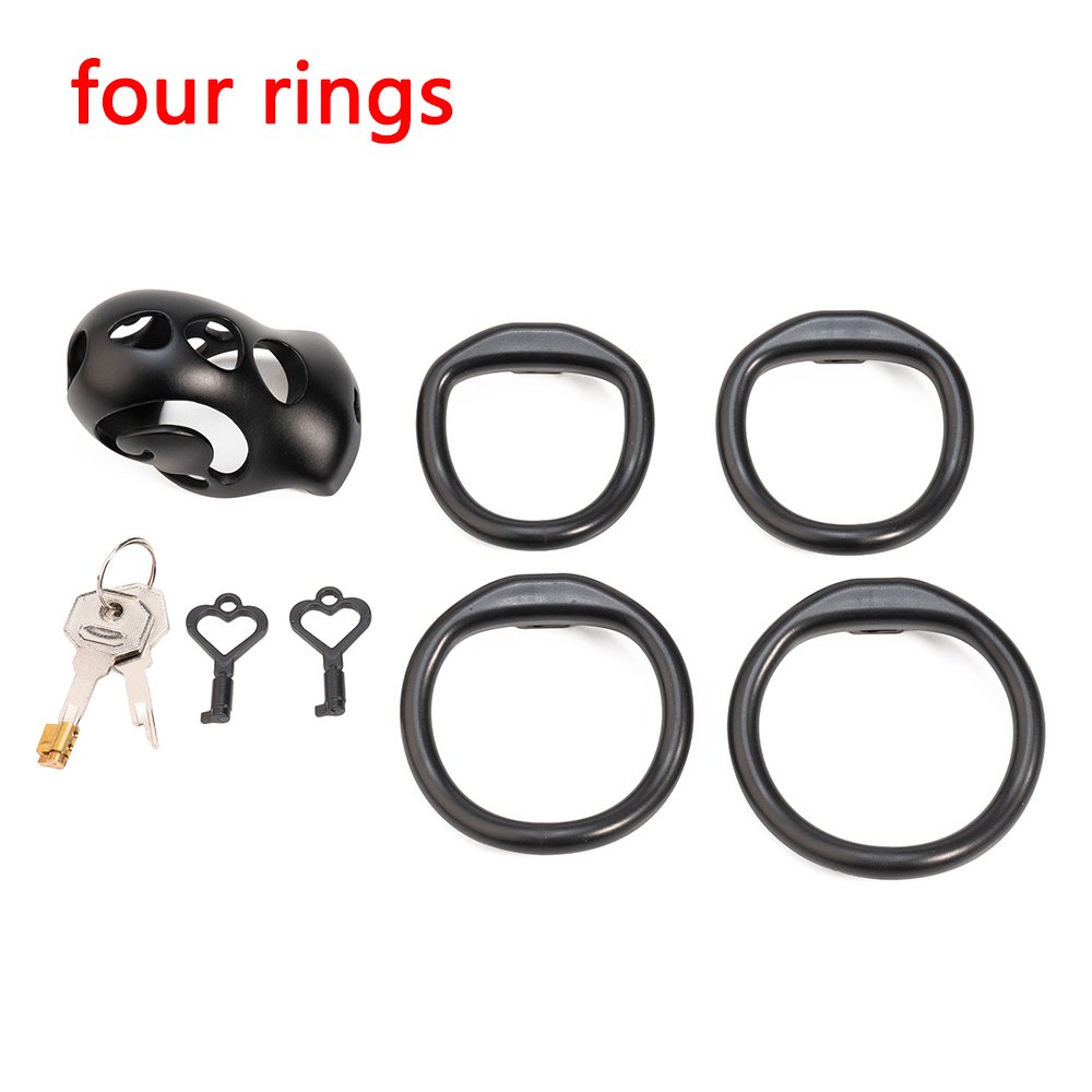 Plastic Chastity Cage Glossy Pink BDSM Lock