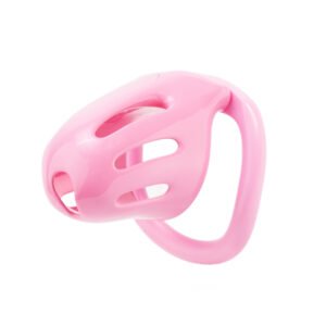 Sissy Chastity Cage Pink Resin BDSM Cock Cage